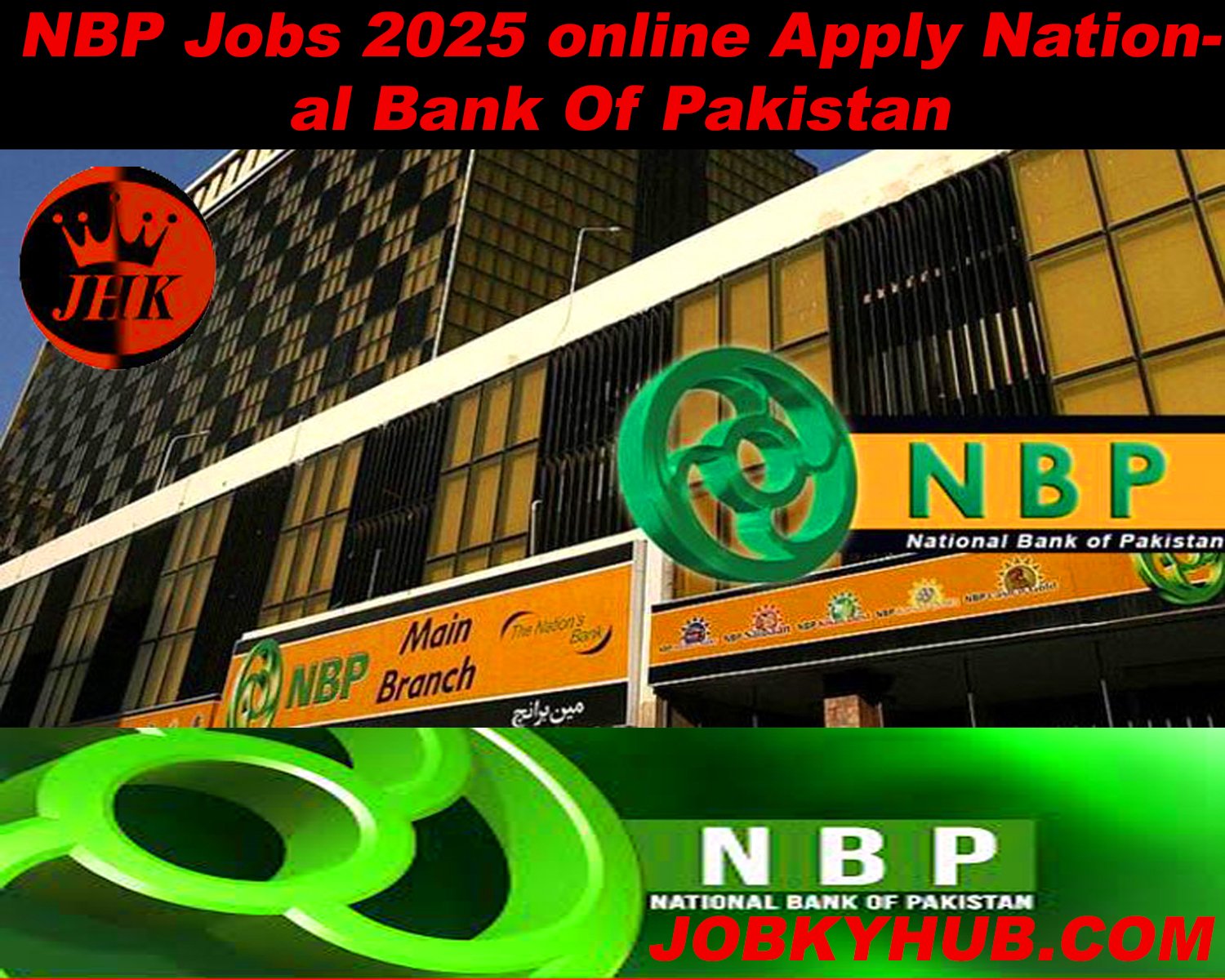 NBP national bank of pakistan building picture and logo picture.